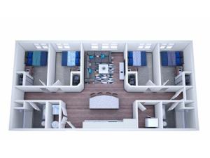 4 x 2 Apartment