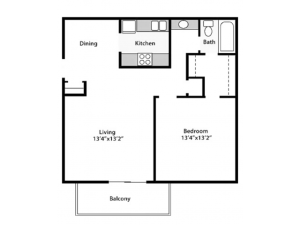 1 Bed 1 Bath