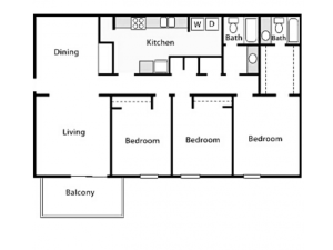3 Bed 2 Bath