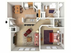 1 bed/1 bath