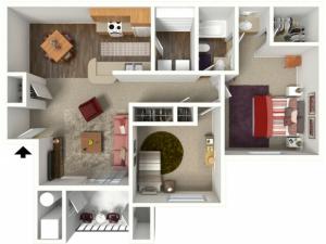 2 bed/1 bath ADA