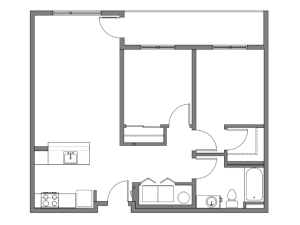 2Bed floorplan 1