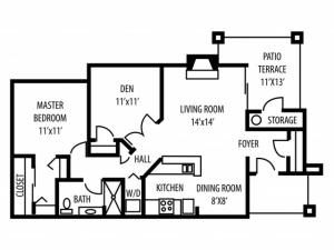 Sierra (1 Bed Den)