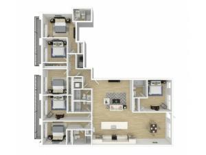 Viva at Capitol Hill Garden Flats Unit 02 Floor Plan