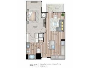 1 Bedroom Floor Plan