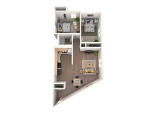 Two Bedroom One Bath