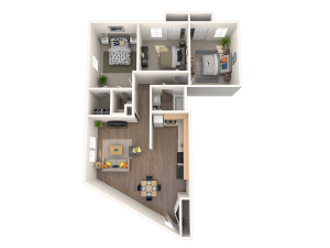 Three Bedroom One and a Half Bath