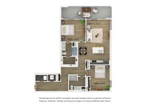 B6 Floor Plan at Cottonwood Broadway