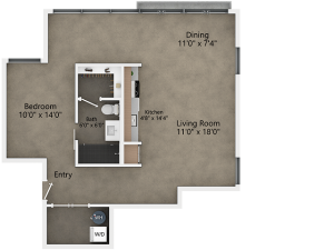 View of B1 Floor Plan at Reverb KC