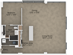 View of B6.3 Floor Plan