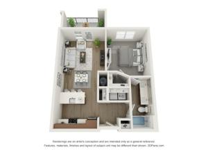 A1 Floor Plan  | The Donovan | Apartments in Lees Summit, Missouri