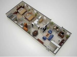 2 Bdrm Floor Plan | Baltimore Apartments | Metro Pointe
