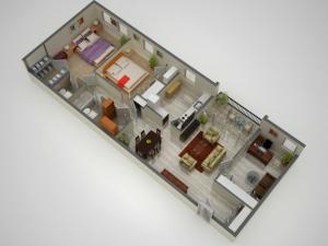 3 Bedroom Floor Plan | Baltimore Maryland Apartments | Metro Pointe