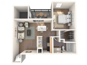 1 bedroom, 1 bathroom apartment home
