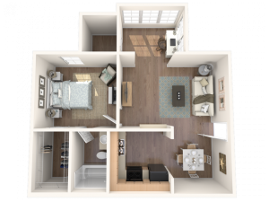1 bedroom, 1 bathroom apartment home