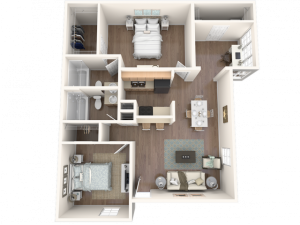 2 bedroom, 2 bathroom apartment home