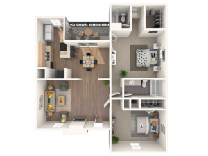 2 bedroom, 2 bathroom apartment home