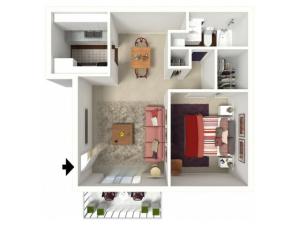 Chestnut: One Bedroom, One Bath