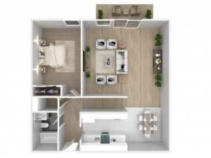 1 BEDROOM 1 BATH