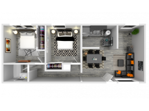 2 Bedroom 1 Bath
