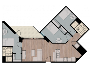 3X2L | 3 bed 3 bath | from 1042 square feet