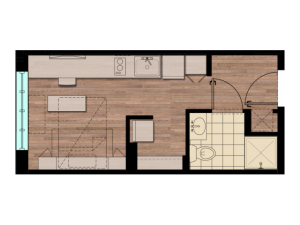 STDIO | Studio1 bath | from 266 square feet