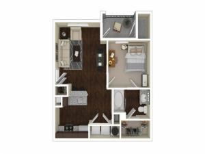 A1 | 1 bed 1 bath | from 601 square feet