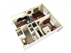 1 Bedroom 1 Bathroom