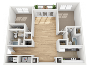 2 Bedroom Floor Plan