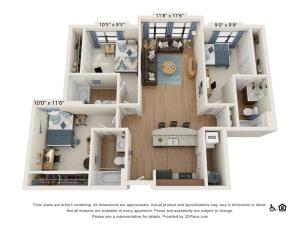 3 Bedroom 3 Bathroom D