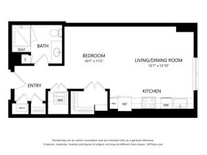 S2 Studio - 572 Square Feet