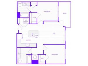 The Havens | 2 bed  2 bath | 1034 sq ft