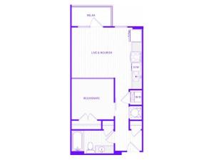 The Waters | 1 bed  1 bath | 676 sq ft