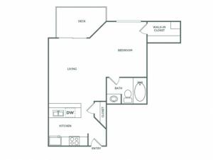 Waverly Premium | Studio | 550 sq ft