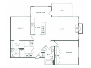 Franklin Elite | 2 bed 2 bath | 1225 sq ft
