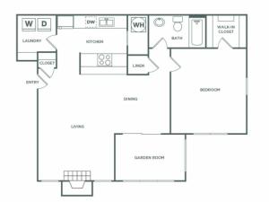 Roswell Premium | 1 bed 1 bath | 840 sq ft