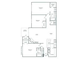 C1 Willow | 3 x 2 | 1107 sq ft