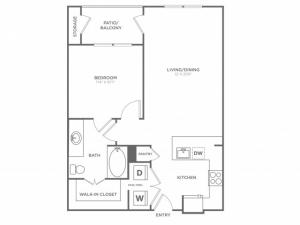 The Houston | 1 bed 1 bath | from 708 square feet