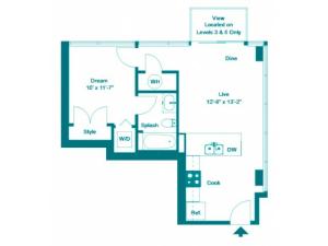 Verdigris | 1 bed 1 bath | from 609 square feet