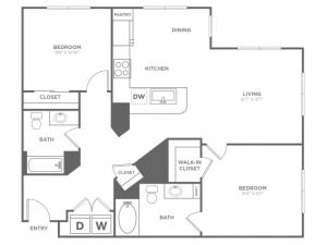 B4 | 2 bed 2 bath | from 1137 square feet