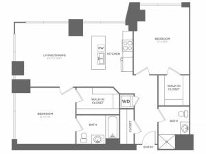 2 bed 2 bath | from 1212 square feet