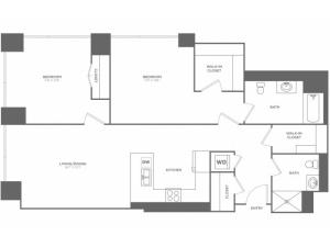 2 bed 2 bath | from 1258 square feet