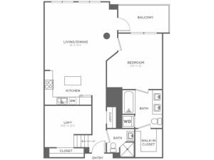 C1 | 1 bed 2 bath | from 960 square feet