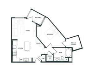 A6 | 1 bed 1 bath | from 762 square feet