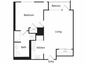 H1 | 1 bed 1 bath | from 644 square feet