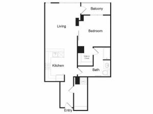 A7 | 1 bed 1 bath | from 908 square feet