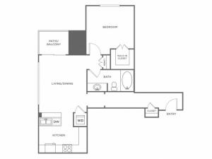 Aspen | 1 bed 1 bath | from 851 square feet