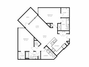 B3 | 2 bed 2 bath | from 1333 square feet