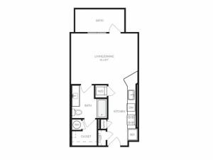 S1 | Studio1 bath | from 535 square feet