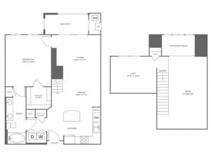 1 bed 1 bath |1066 SF